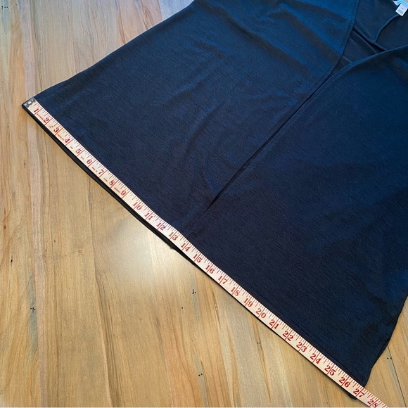 Boutique 1X Black Women’s Cardigan Sweater Open Front  Drop Shoulder Side Slits - Picture 8 of 11